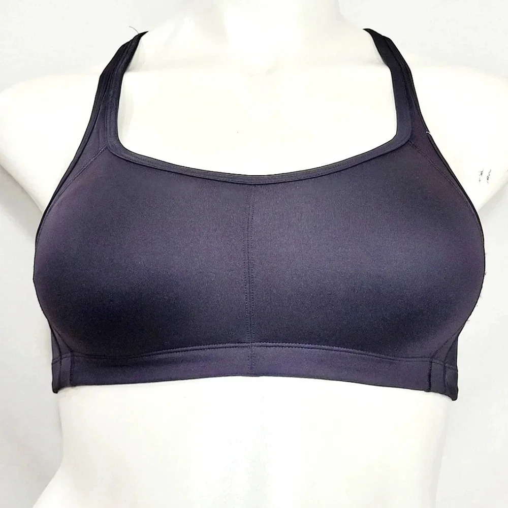 Champion N9520 9520 High Support Wire Free Sports Bra 38B Black Duo Dry Ventila